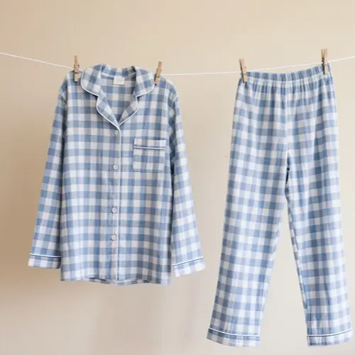 棉質長袖睡衣套裝