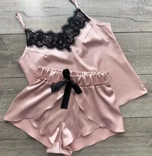 Satin Camisole & Shorts Set